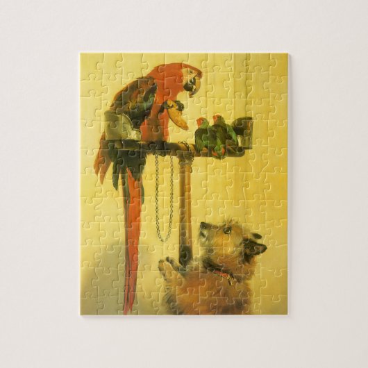 Puzzle Islay, Tilco, un Macaw et des Inséparables de Land (Vertical)