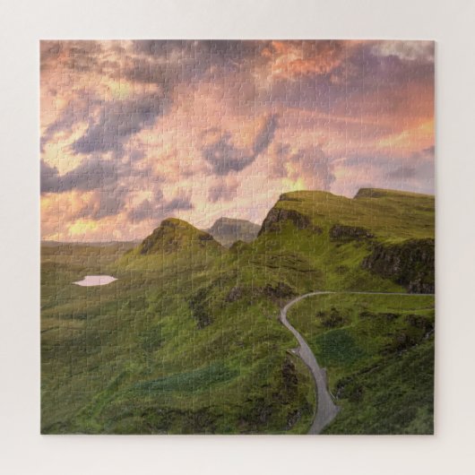 Puzzle Isle of Sky Sunset Scotland Carré Photo (Vertical)