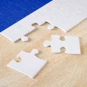 Puzzle Israël drapeau bleu blanc motif moderne patriotiqu (Côté)