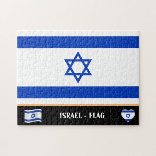 Puzzle Israel Flag & Israeli country / Israel (Horizontal)