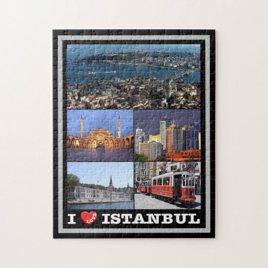 Puzzle Istanbul - I Love - Turquie - (Vertical)
