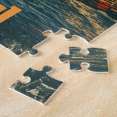 Puzzle Istanbul Sunset : Carte postale Vintage (Côté)