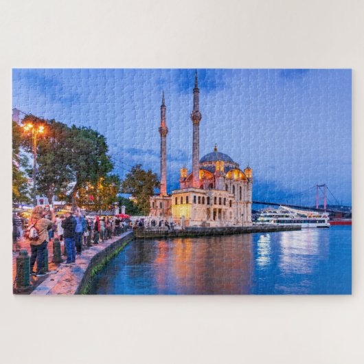Puzzle Istanbul, Turquie et mosquée baroque d'Ortakoy (Horizontal)