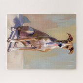 Puzzle Italian Greyhound Dog Painting (Horizontal)