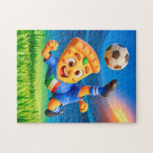 Puzzle Italian pizza performing dramatic soccer bicycle k (Horizontal)