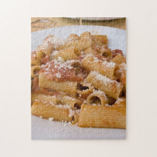 Puzzle Italie, Positano. Assiette de rigatoni