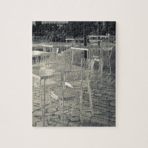 Puzzle Italie, province de Brescia, Sirmione. Café au bor