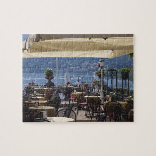 Puzzle Italie, province de Côme, Bellagio. Café au bord d