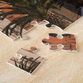 Puzzle Italie, Sardaigne, Cagliari. Bâtiments et palmiers (Côté)