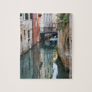 Puzzle Italie, Venise, reflets et petit pont de