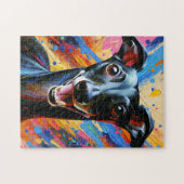 Puzzle Italien Greyhound Chig Acrylique Imprimer Cadeau A (Horizontal)