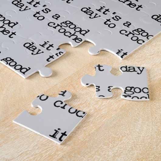 Puzzle It's A Good Day To Crochet Hook and Yarn (Côté)