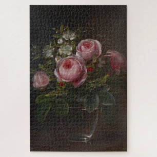 Puzzle J.L. Jensen - Roses et arbres Anemones dans un ...