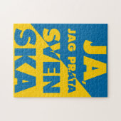 Puzzle Ja, Jag Prata Svenska, Oui je parle suédois (Horizontal)
