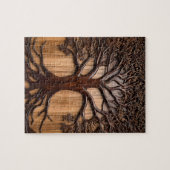 Puzzle Jacaranda Tree Bois de la sculpture, (Horizontal)