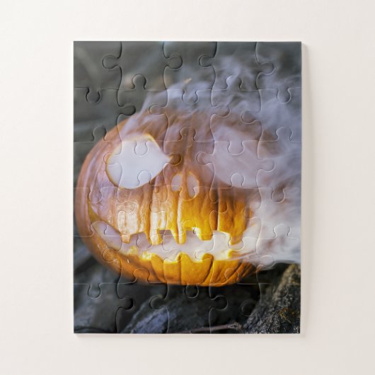 Puzzle Jack-o-lanterne éffrayant (Vertical)