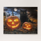 Puzzle "Jack O'Lanterns & Jet" 16x20 (Horizontal)