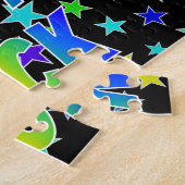 Puzzle "JACK" Prénom, Amusant "HEUREUX ANNIVERSAIRE" (Côté)