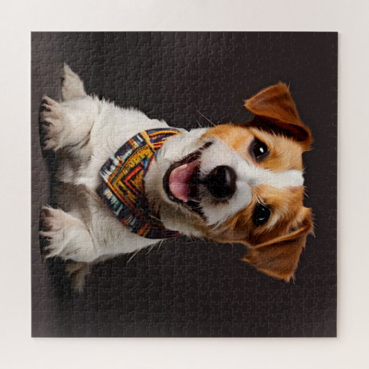 Puzzle Jack Russell Terrier Realisme Portrait d'art (Horizontal)