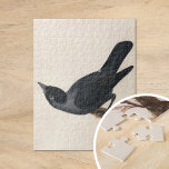 Puzzle Jackdaw | William Lewin<br><div class="desc">Jackdaw (avant 1790) | Le Jackdaw de William Lewin est un tableau raffiné et détaillé qui présente une mâchoire noire perchée sur une branche contre un arrière - plan neutre minimaliste. L’oeuvre met en valeur les plumes brillantes et l’expression intelligente de l’oiseau avec une attention minutieuse aux détails. La simplicité...</div>