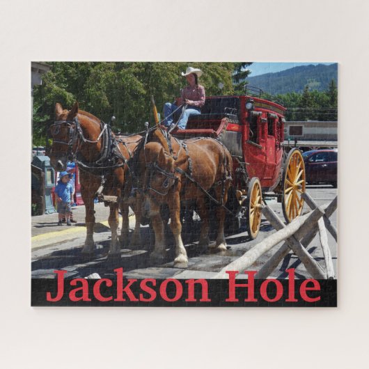 Puzzle Jackson Hole Wyoming Stagecoach (Horizontal)