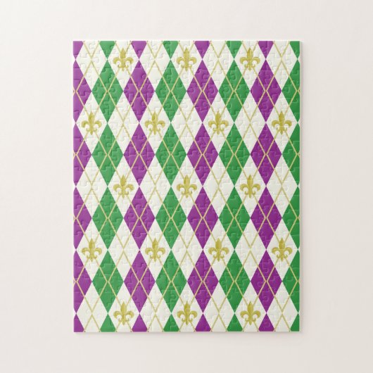 Puzzle Jacquard Mardi Gras (Vertical)