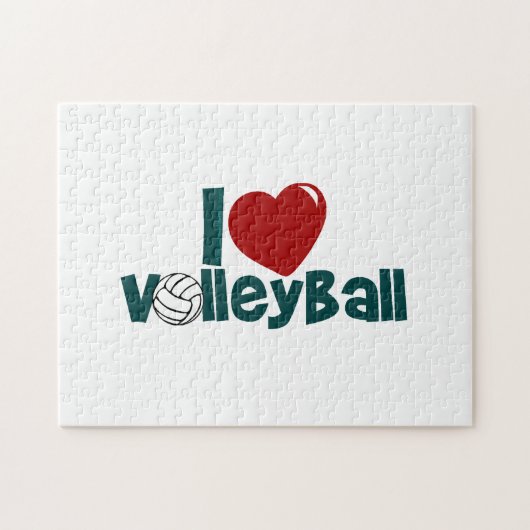 Puzzle J'adore le volley-ball (Horizontal)