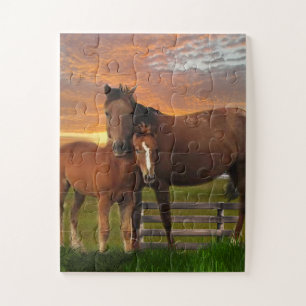 Puzzle J'adore les chevaux