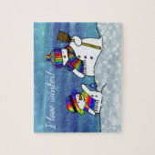Puzzle J'adore l'hiver ! (Vertical)