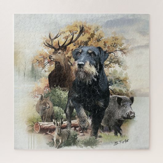 Puzzle Jagdterrier (Vertical)