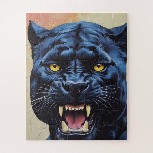 Puzzle Jaguar - Panthère noire (Vertical)