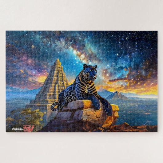 Puzzle Jaguar Stargazer Design Par Rich AMeN Gill (Horizontal)