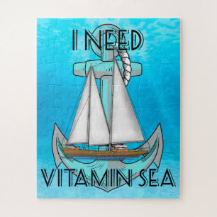 Puzzle J'ai besoin d'un bateau de la mer de vitamine