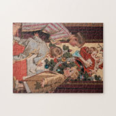 Puzzle J'Ai Vu Maman Baiser Santa Claus Antique (Horizontal)