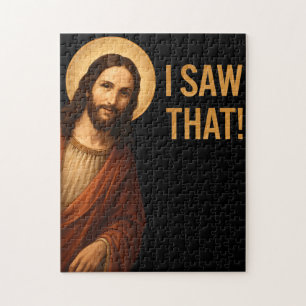 Puzzle J'Ai Vu Que Jésus Drôle Citation Chrétienne