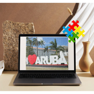 Puzzle J'aime Aruba - Une île heureuse