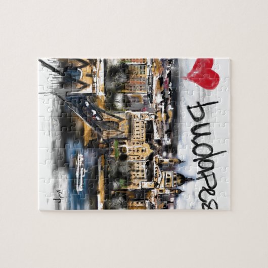 Puzzle J'aime Budapest (Horizontal)