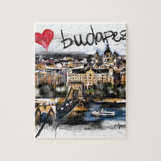 Puzzle J'aime Budapest (Vertical)