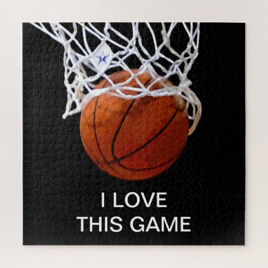 Puzzle J'Aime Ce Jeu Basketball Art Sports (Vertical)