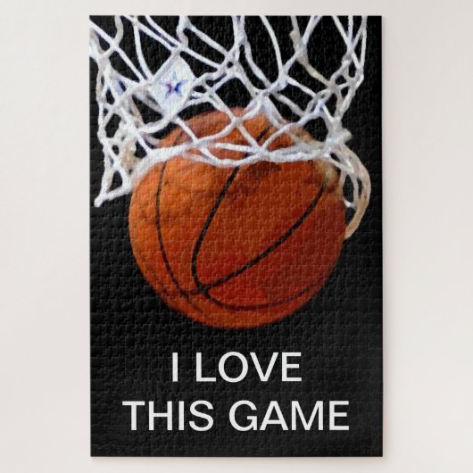 Puzzle J'Aime Ce Jeu Basketball Art Sports (Vertical)