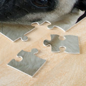 Puzzle J'aime des carlins avec des coeurs (Côté)