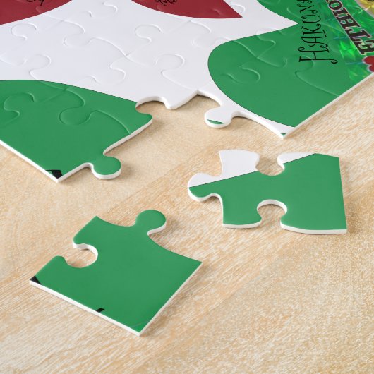 Puzzle J'aime Ethiopie Beaux Coeurs Couleurs (Côté)