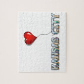 Puzzle J'aime Kansas City avec l'horizon de kc à (Vertical)