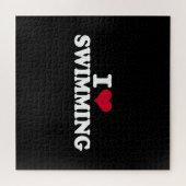 Puzzle J'aime la natation (Horizontal)