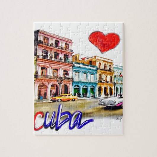 Puzzle J'aime le Cuba (Vertical)