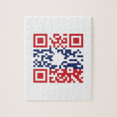 Puzzle J'aime le geek laotien du code | du drapeau QR des (Vertical)