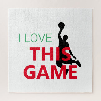 Puzzle J'Aime Le Jeu De Basketball