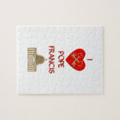 Puzzle J'aime le pape François (Horizontal)