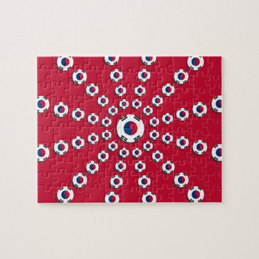 Puzzle J'aime le rouge (Horizontal)