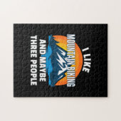 Puzzle j'aime le VTT et peut-être trois personnes (Horizontal)